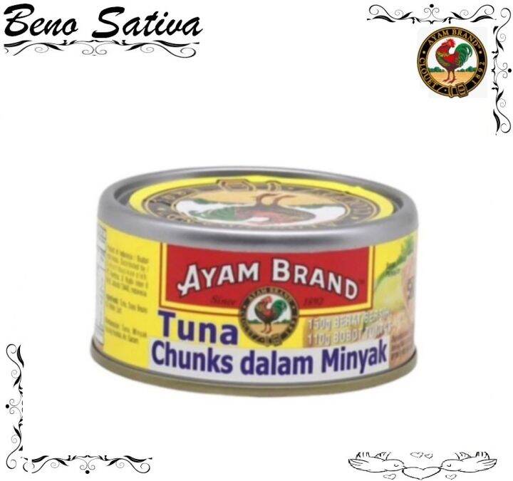 Ikan Tuna Kaleng Chunk In Oil Ayam Brand 150gr Lazada Indonesia