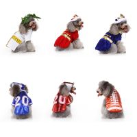 ZZOOI Dog Cat Pet Funny Costume Princess Cosplay Party Fancy Festival Cloth Pet Dress Up Outfit Cosplay Dog Costume Party Carnival