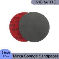 6 Inch Mirka Sponge Sandpaper 1 Pcs Wet and Dry Flocking Back Velvet 180/360/500/600/1000/2000/3000/4000 Grit for Polishing