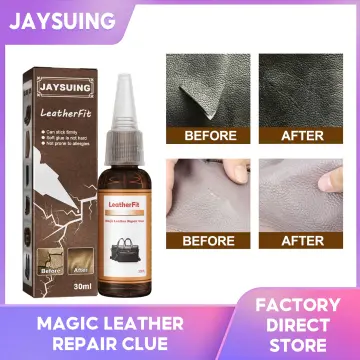 20ml Car Care Kit Liquid Leather Skin Refurbish Repair Tool Auto Seat Sofa  Coats Holes Scratch Cracks Restoration Black For Car