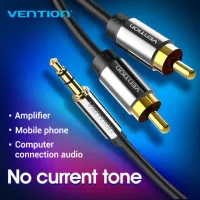 【COD】Vention สายสัญญาณเสียง RCA Cable 3.5 to 2RCA Audio Cable Jack สายสัญญานเสียง 3.5mm Audio Stereo Cable สายแจ็คเข้า1ออก2 for Smartphone Amplifier Home Theater DVD RCA Aux Cable สายสัญญาณ
