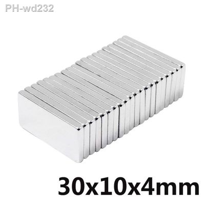 2 100PCS 30x10x4 block Powerful N35 Magnets 30mmX10mm Super Sheet Permanent Magnetic 30x10x4 mm Strong Neodymium Magnet 30x10x4