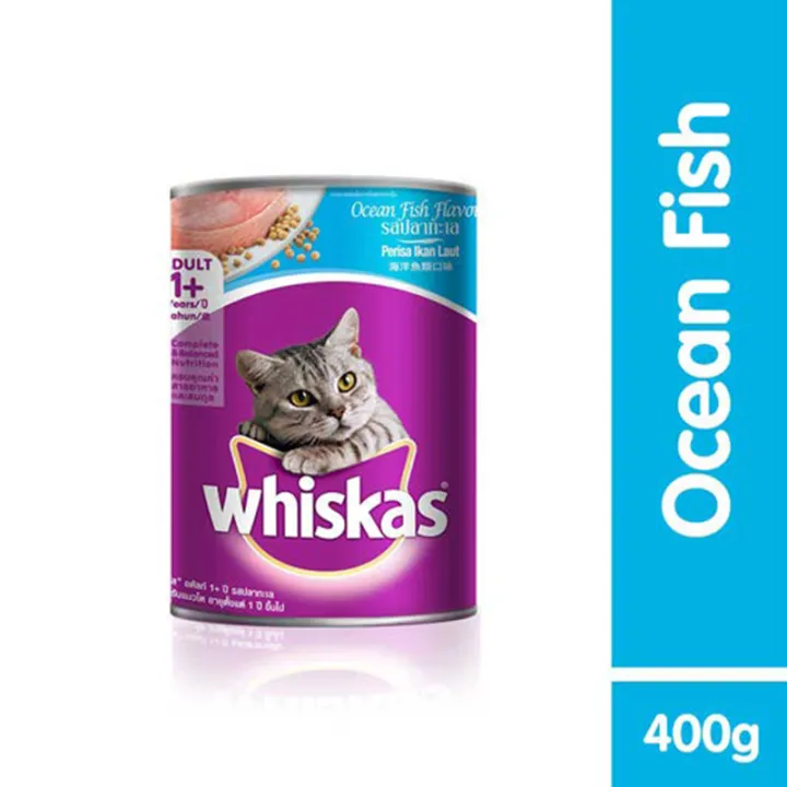 WHISKAS Adult Ocean Fish Wet Can Cat Food (400g) Lazada PH