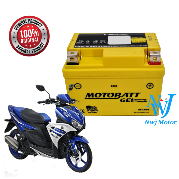 Aki Motor Motobatt MTZ5S Yamaha Aerox 125 FreeGo 125 Gear 125 GTZ5S