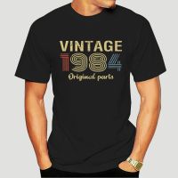 35th Birthday Gift T Shirt Men Women Retro Birthday Vintage 1984 Original Parts Round Neck Tops TEE Shirt-2361D  I0BA