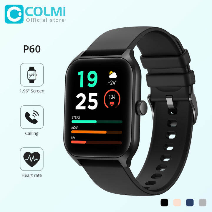 colmi-p60-smartwatch-ผู้ชาย1-96นิ้ว320-386หน้าจอบลูทูธ-sleep-monitor-100รุ่นกีฬาสมาร์ทนาฬิกาผู้หญิง