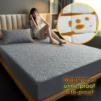 Super Waterproof Bed Cover Quilted Mattress Cover Air-Permeable Mattress Topper Queen King Size For Double Bed(No Pillowcase)