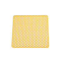 Insulated Sink Mat Non Slip Honeycomb Design Solid Soft Silicone Dish Drying Heat Resistant Tableware Liner Rollable Placemat