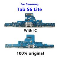 ต้นฉบับเหมาะสำหรับซัมซุงกาแล็กซีแท็บ S6 Lite P610 P615 615C USB ชาร์จพอร์ตปลั๊กที่ชาร์จสายเคเบิลสำหรับเปลี่ยนตัวเชื่อมต่อแบบแท่นยืดหยุ่น