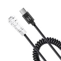 USB-C Power Cable Replacement Cord for Blackmagic Pocket Cinema Camera BMPCC 4K/6K to USB Type-C Spring Power Supply Cable