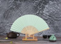 ‘；【 1Pc Paper Bamboo Folding Hand Fan Wedding Personalized Fsahion Fans Party Decor Art Craft Chinese Dance Fan Home Ornaments Gifts