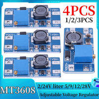 1-4PCS DC-DC Step Up Converter Booster โมดูลแหล่งจ่ายไฟ Boost Step-Up Board ปรับได้2V-24V ถึง591228V