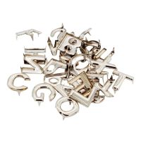 26 Letter Rivets Studs Rivet Buttons Fastener for Leather Belt Bags