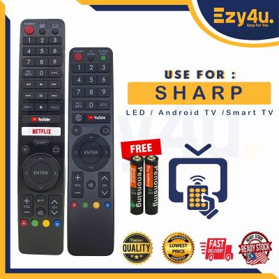 SHARP LEDAndroid Smart Remote Control 326 Compatible With GB326WJSA, GB238WJSA,GB105WJSA, GA806WJSA, GA840WJS..