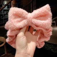 【YF】 Cute Female Wash Face Hair Holder Headband Soft Coral Fleece Bow Animal Ears Hairbands Accessories For Women Girls Turban