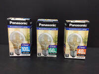 PANASONIC หลอดใสขั้วเกลียว รุ่น PZS230- E27C แสงวอร์มไวท์ ขนาด 40 / 60 / 100 วัตต์