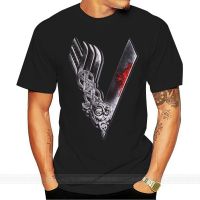 [หรูหรา] แฟชั่นฤดูร้อนผ้าฝ้าย100 Ragnar Lothbrok Vikings ผ้าฝ้าย100เสื้อยืดตลกผู้หญิง Unisex Tee เสื้อเสื้อผ้า