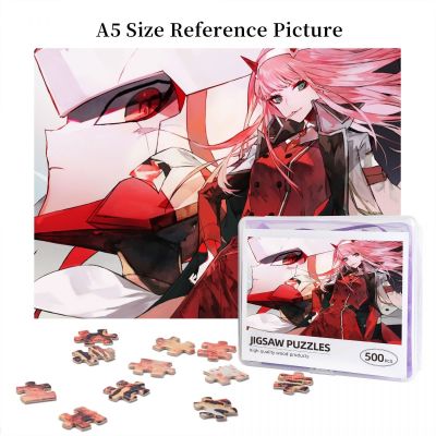 Zero Two Darling In The FranXX (3) Wooden Jigsaw Puzzle 500 Pieces Educational Toy Painting Art Decor Decompression toys 500pcs