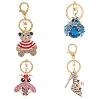 New Pattern Personality Creative Gift Fashion Keychain Bag Charm Pendant Key Ring Trendy Trinkets Novelty Items Various Styles