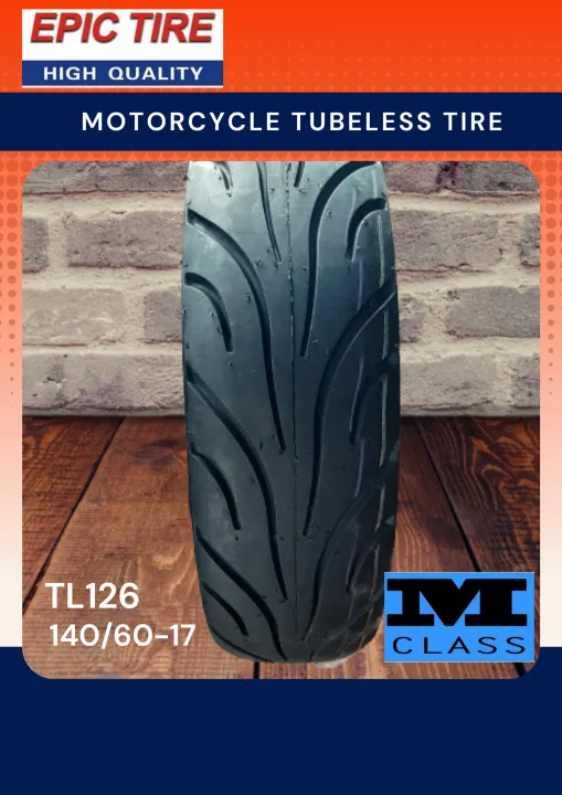 MOTORCYCLE EPIC TIRE TUBELESS TL126 Lazada PH
