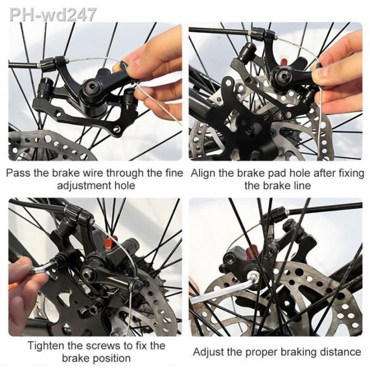 bike-aluminium-alloy-front-rear-disc-brake-f160-r140-mtb-road-bike-mechanical-caliper-ultralight-bike-brake-caliper-part