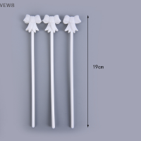 VEW8 10ชิ้นลูกโป่งอัตโนมัติโบว์สีขาว-แถบเชื่อมต่อเงื่อนลูกบอลพร้อมคลิปแสนป