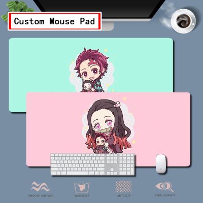 Custom Gaming Mouse Pad Demon Slayer Cute Cartoon  Mouse Pad - Extra Large Anti-Slip Office Gaming Long Mousepad