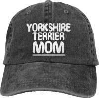 Yorkshire Terrier Mom Adjustable Dog Mom Hat Fashion Distressed Baseball Cap for Women