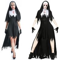 2023 S-XL Halloween Costume The Demon Scary Sinful Sister Scary Costumes Long Robes Lady Spooktacular Bloody Nun Cosplay Fancy Dress