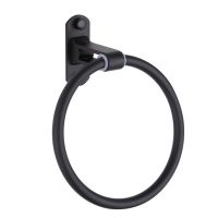 Black Towel Rack Bathroom Towel Ring Towel Rack Wall Mounted Round Towel Ring