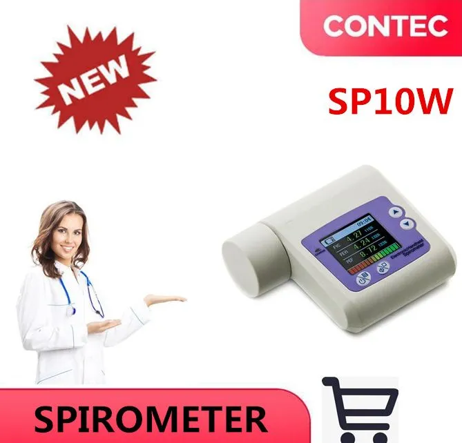 CONTEC SP10W Bluetooth Digital Spirometer Lung Breathing Diagnostic