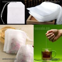 100pcs Empty Teabags String Heat Seal Filter Paper Herb Loose Tea