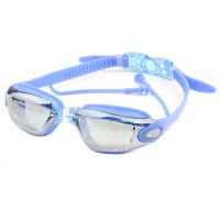 Adults Diving Goggles Myopia Earplug Waterproof Men Arena Natacion Optical Swim Eyewear Swimming Glasses Anti Fog