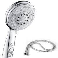 Shower Head with Hose 2 M, 5 Settings of Water Strength Shower Head with 2 M Shower Hose High Pressure Shower Head Water