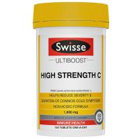 Swissev Vitamin C ชนิดเข้มข้น Exp. 05/2025 150 เม็ด Ultiboost High Strength C 1000mg