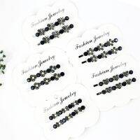 【YF】☑❁✷  Rhinestone Hair One-Word Clip Headwear Side Bangs Hairpins Accessories