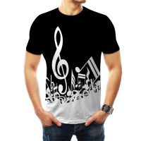 2023 In stock ❐™☜ Music Notes 3D Printed T-shirt Men Women Summer Funny Short Sleeve  Casual Hip Hop St，Contact the seller to personalize the name and logo
