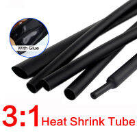 【CW】5M 1.62.43.24.86.47.99.512.7 mm Dual Wall Heat Shrink Tube With Glue 3:1 Termoretractable Sheath Retractable Heat