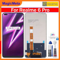 MagicMeta Origina หน้าจอ LCD 6.6นิ้วสำหรับ Realme 6 Pro สัมผัสหน้าจอ LCD หน้าจอดิจิตอลแทนการประกอบสำหรับ Realme 6 Pro RMX2061หน้าจอ RMX2063