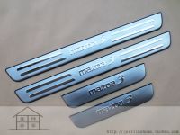 High quality stainless steel Scuff Plate/Door Sill Car Accessories For Mazda 3(4pc) LED Bulbs