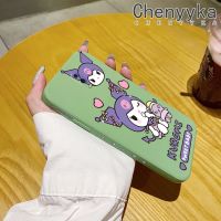 เคส Chenyyka สำหรับ OPPO R17 R17 Pro เคสการ์ตูนน่ารัก Kuromi ตารางต้นฉบับขอบซิลิโคนนิ่มเคสโทรศัพท์ดีไซน์ใหม่แฟชั่นคลุมทั้งหมดป้องกันเลนส์กล้องเคสกันกระแทก