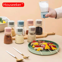 Houseeker 0.5กรัมวัดแสงเกลือปั่นเกลือตู้น้ำตาลถังกดประเภทเครื่องเทศพริกไทยเกลือปั่นขวดสามารถปรุงรสขวด