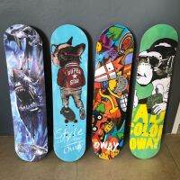 ?โปรดี!! สเก็ตบอร์ด 80cm Skateboard สำหรับเด็กและผู้ใหญ่ ลายแฟชั่นด้านหน้าและด้านหลัง(ไม่สามารถเลือกลายได้) (ได้เฉพาะ: ไม่สามารถเลือกลายได้) Very Hot