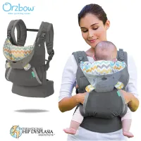 Orzbow Baby Carrier Wrap for Newborn Cuddle Up Ergonomic Hoodie Carrier Baby Hip Seat for Infants up to 40 lbs/18 kg, Handsfree(Grey)