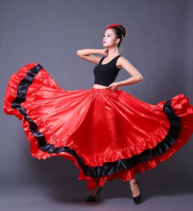Váy múa Tây Ban Nha nhảy Flamenco  Trang Phục Biểu Diễn Ấn Tượng