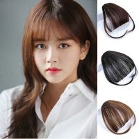 KEARFHO Front Neat Bang Accessories for Women Hair Styling Hair Extension Air Bangs False Hair Fringe Hairpieces Synthetic