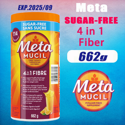 MetaMucil fiber Powder Orange flavor sugar free Powder 662g