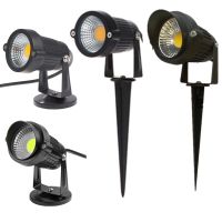 【LZ】¤  Impermeável LED Jardim Iluminação Spike Light Spotlights Caminho lâmpada de gramado ao ar livre COB 3W RGB DC12V AV85-265V 6W 9W 12W