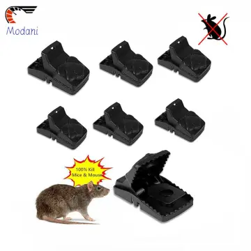 OWLTRA Indoor Electric Mouse Trap, Instant Kill Rodent Zapper with Pet Safe  Trigger, Black, Small