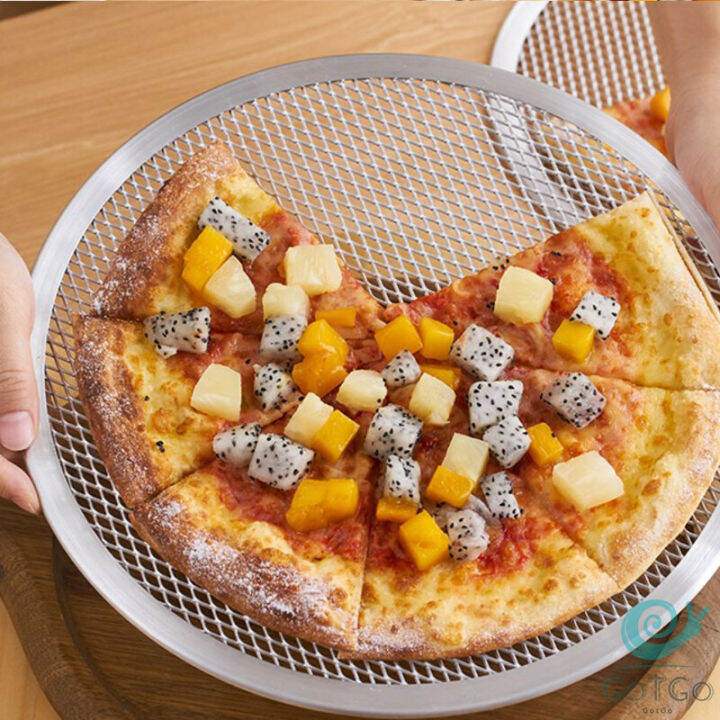 gotgo-ตะแกรงรองอบขนม-พิซซ่า-ตะแกรงพัก-pizza-pan